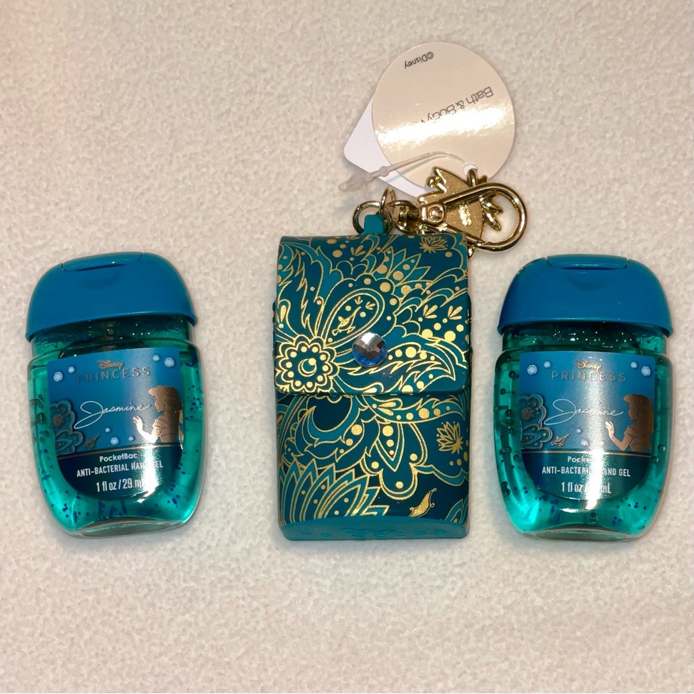Bath & Body Works Jasmine Pocketbac Silicone Holder + 2 Pocketbac Refills